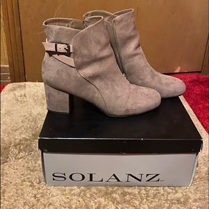 Taupe ankle boots